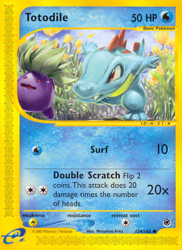 Totodile 134/165 Expedition Base Set