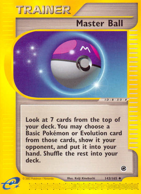 Master Ball 143/165 Expedition Base Set