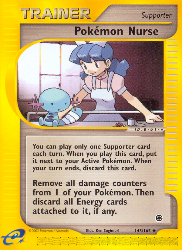 Pokémon Nurse 145/165 Expedition Base Set