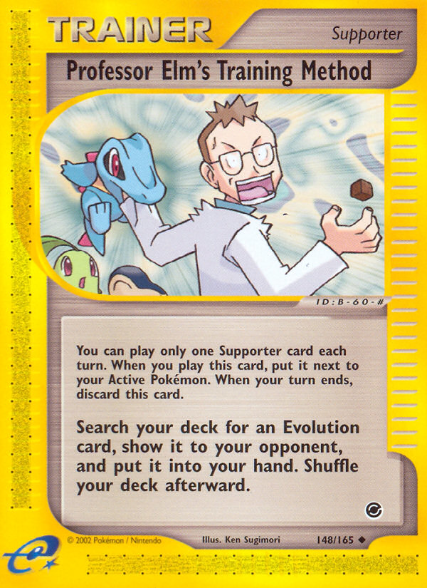 Professor Elm's Training Method 148/165 Expedition Base Set