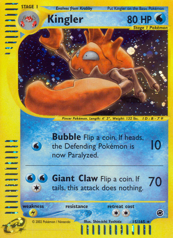 Kingler 15/165 Expedition Base Set