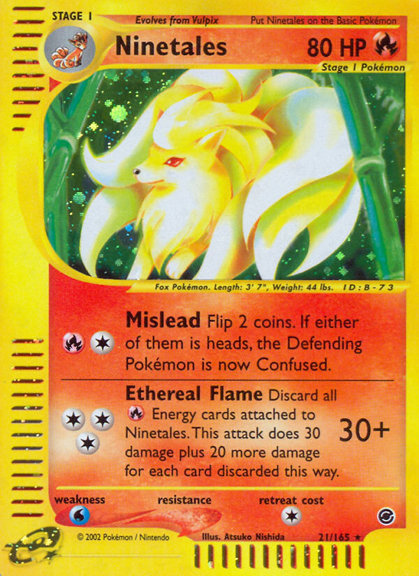 Ninetales 21/165 Expedition Base Set