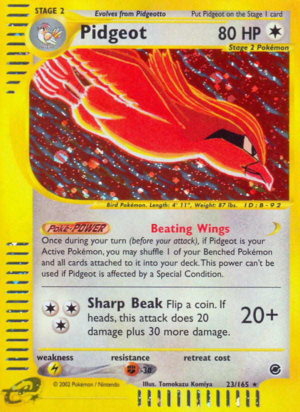 Pidgeot 23/165 Expedition Base Set