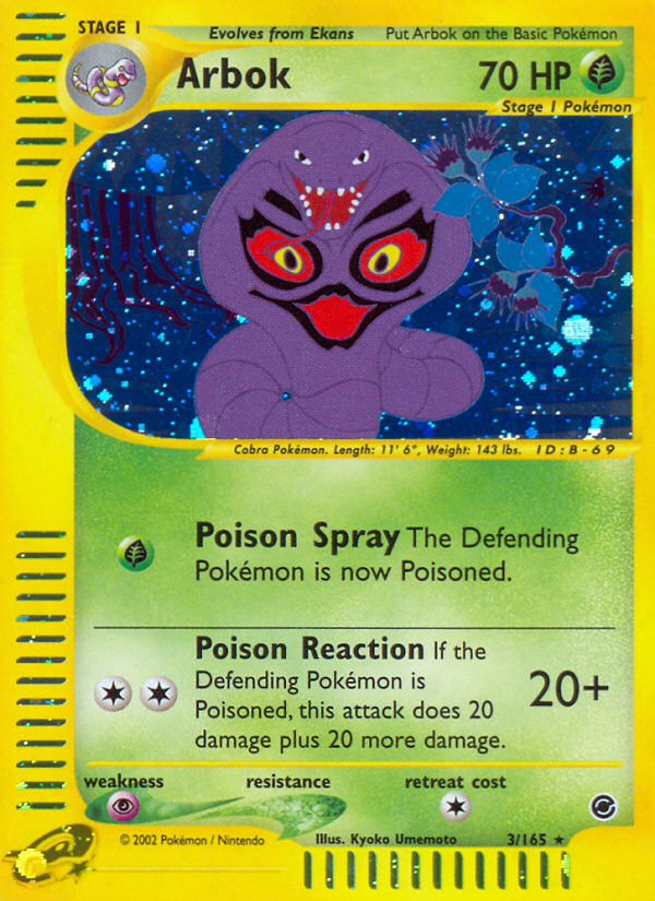 Arbok 3/165 Expedition Base Set