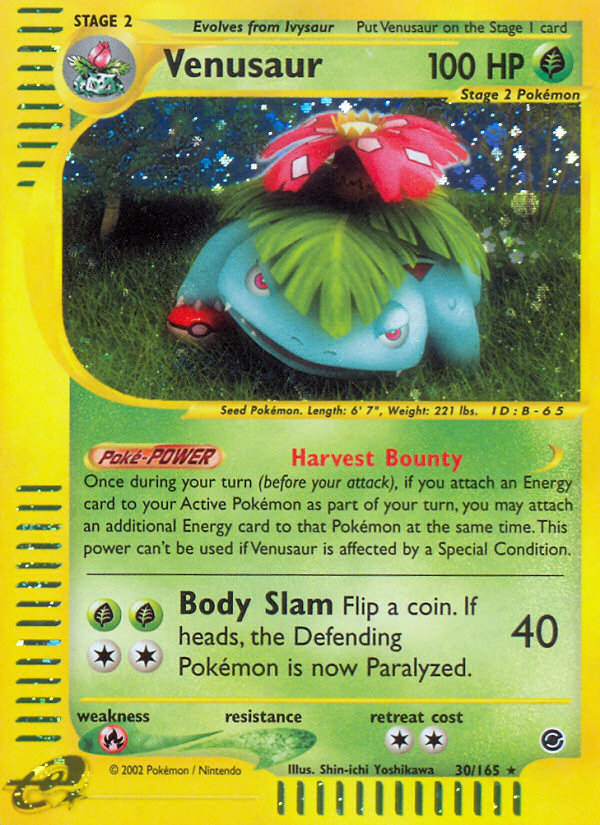 Venusaur 30/165 Expedition Base Set
