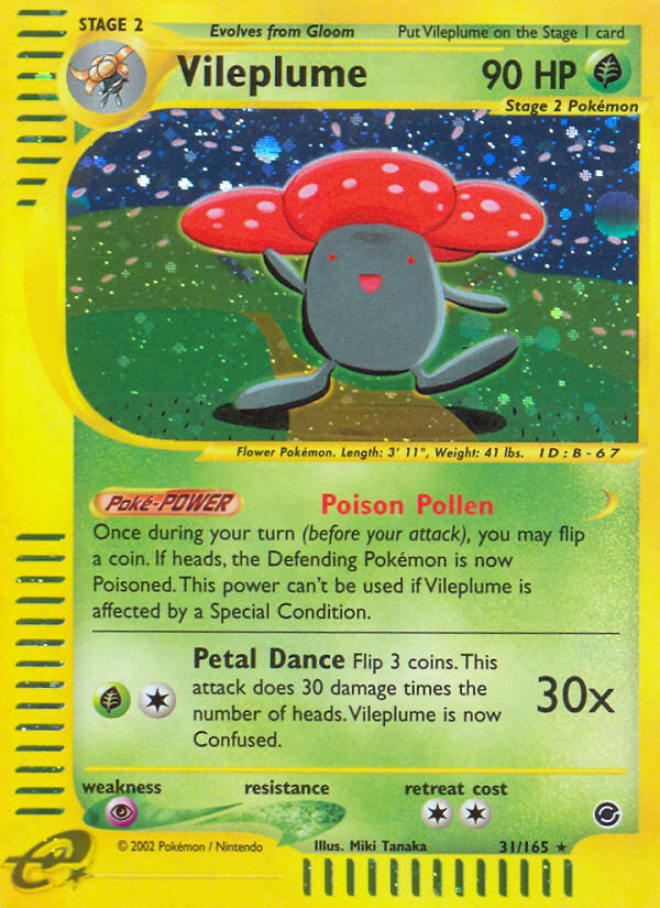 Vileplume 31/165 Expedition Base Set