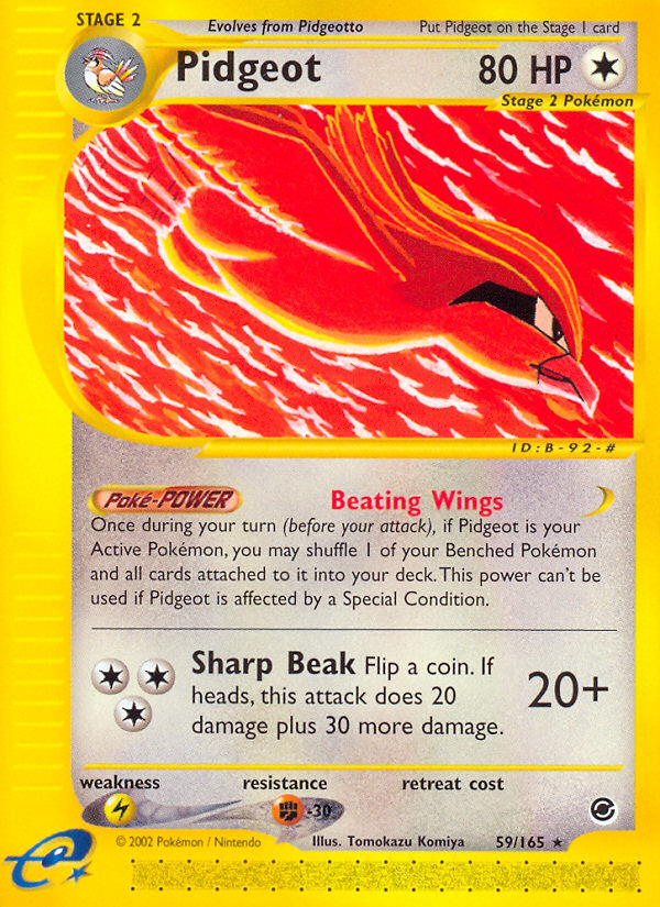 Pidgeot 59/165 Expedition Base Set