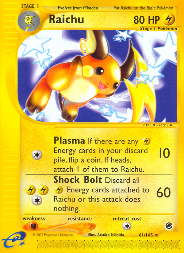 Raichu 61/165 Expedition Base Set