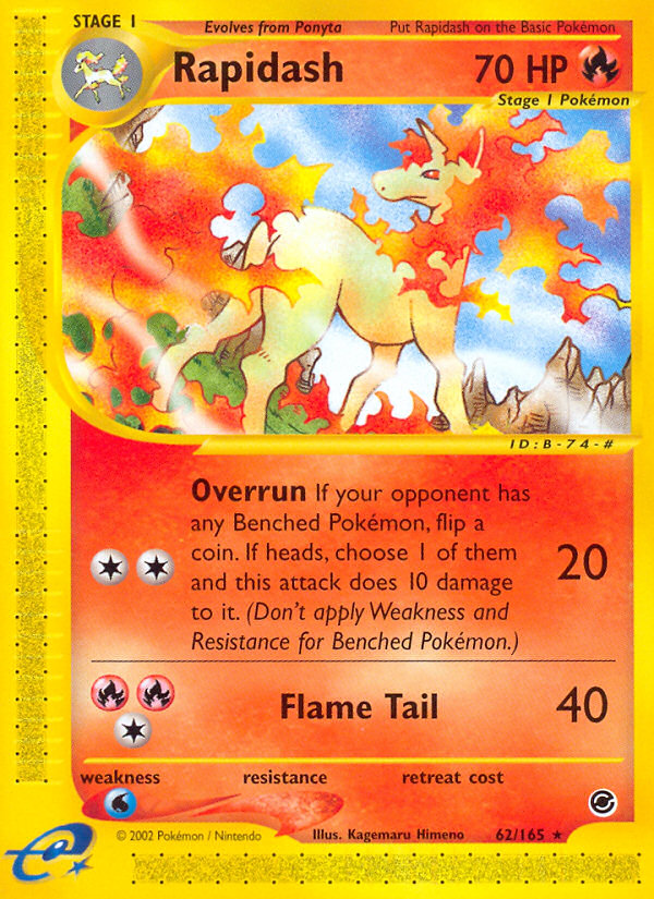 Rapidash 62/165 Expedition Base Set