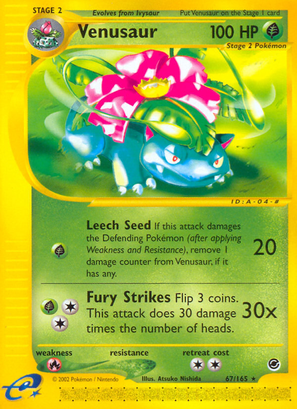 Venusaur 67/165 Expedition Base Set