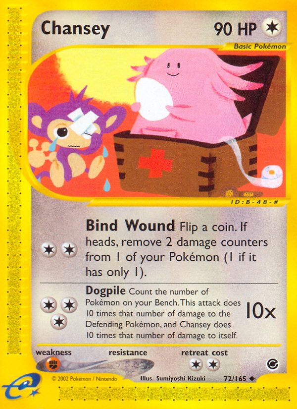 Chansey 72/165 Expedition Base Set