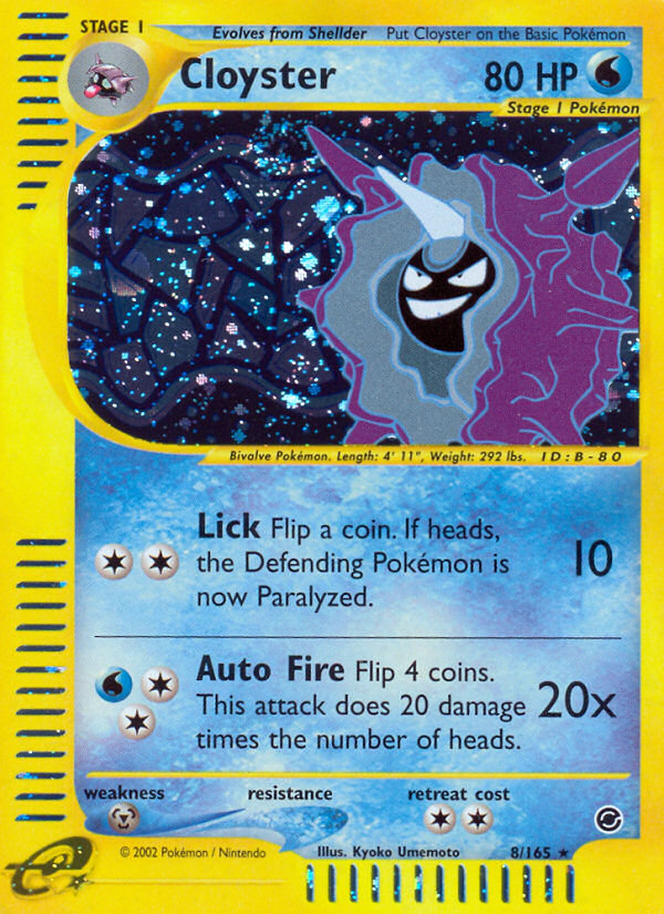 Cloyster 8/165 Expedition Base Set