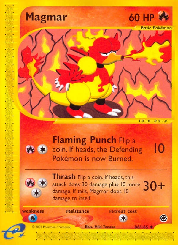 Magmar 86/165 Expedition Base Set