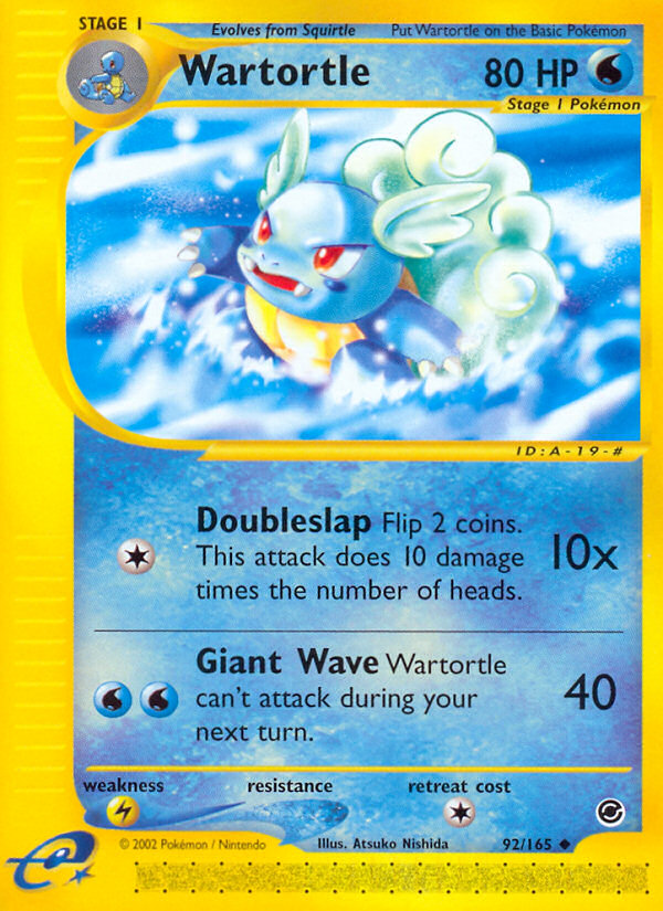 Wartortle 92/165 Expedition Base Set