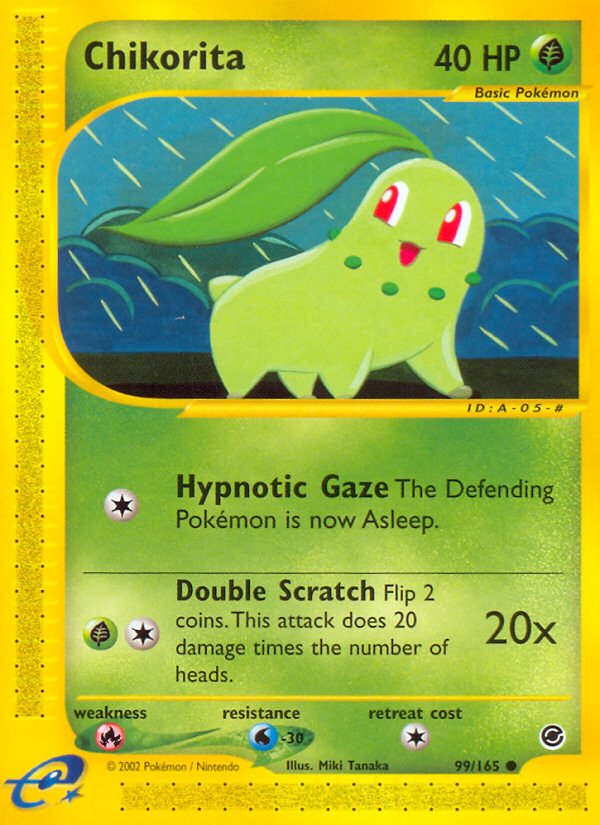 Chikorita 99/165 Expedition Base Set