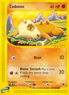 Cubone 103/165 Expedition Base Set