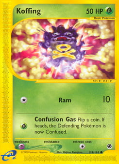 Koffing 114/165 Expedition Base Set
