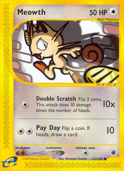 Meowth 121/165 Expedition Base Set