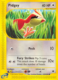 Pidgey 123/165 Expedition Base Set