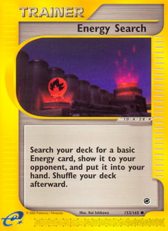 Energy Search 153/165 Expedition Base Set