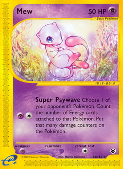 Mew 55/165 Expedition Base Set