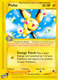 Pichu 58/165 Expedition Base Set