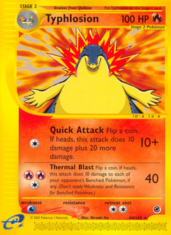 Typhlosion 64/165 Expedition Base Set