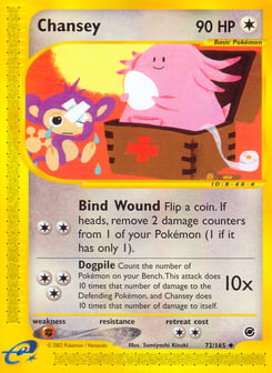 Chansey 72/165 Expedition Base Set