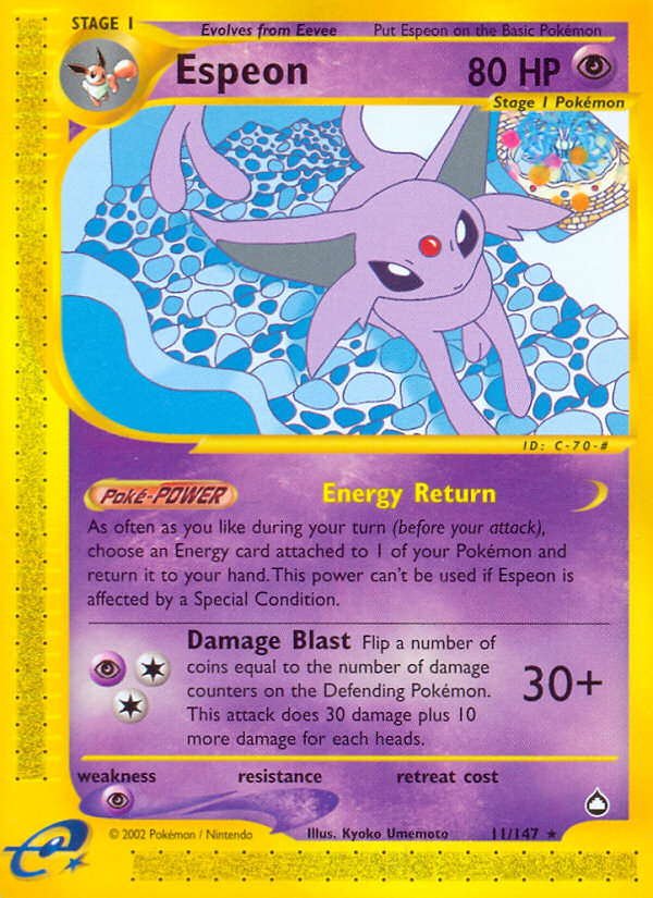 Espeon 11/147 Aquapolis