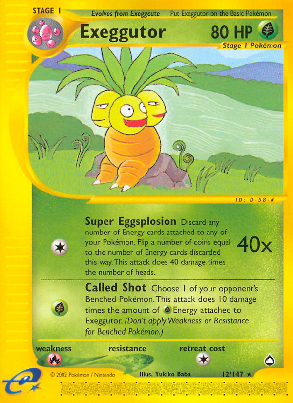Exeggutor 12/147 Aquapolis