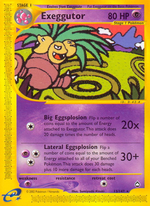 Exeggutor 13/147 Aquapolis