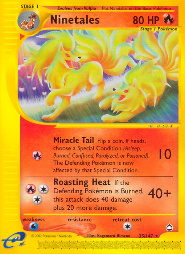 Ninetales 25/147 Aquapolis
