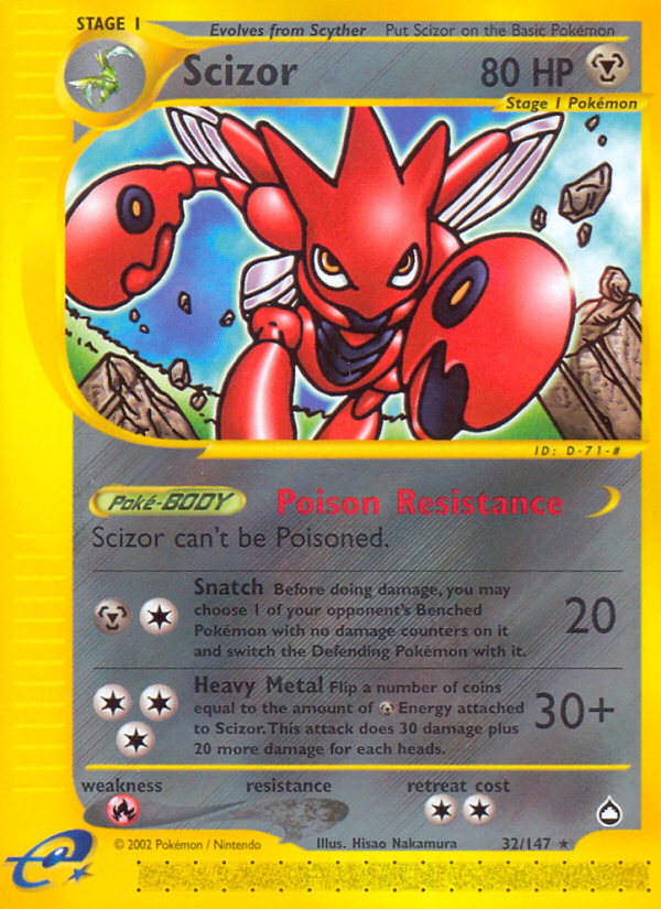Scizor 32/147 Aquapolis
