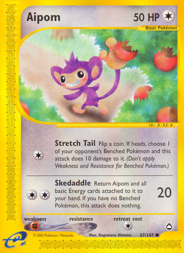 Aipom 67/147 Aquapolis