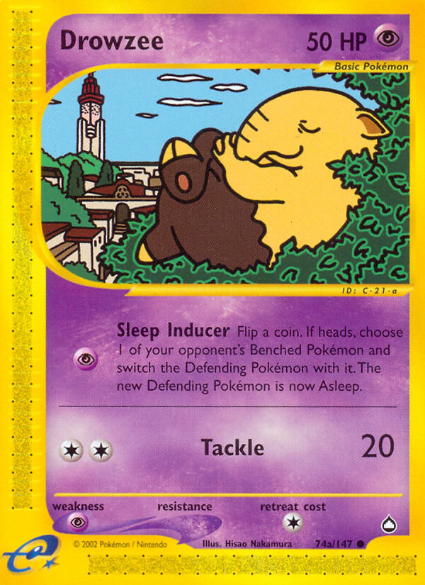 Drowzee 74/147 Aquapolis