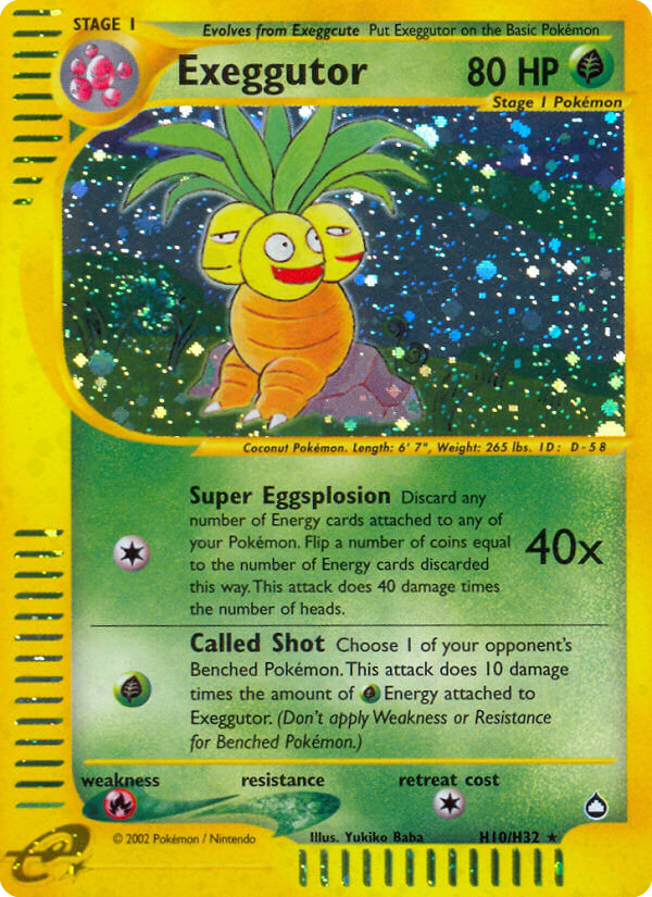 Exeggutor H10/H32 Aquapolis