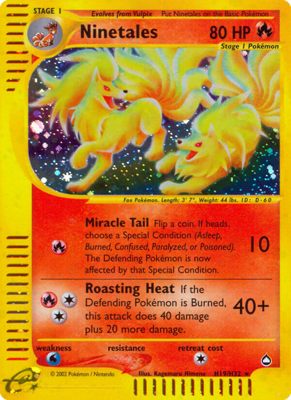 Ninetales H19/H32 Aquapolis