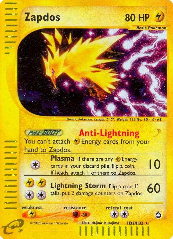 Zapdos H32/H32 Aquapolis