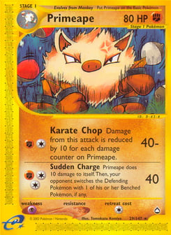 Primeape 29/147 Aquapolis
