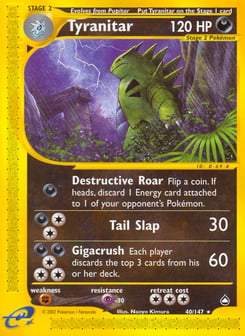 Tyranitar 40/147 Aquapolis