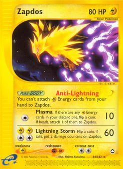Zapdos 44/147 Aquapolis