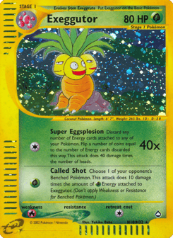 Exeggutor H10/H32 Aquapolis
