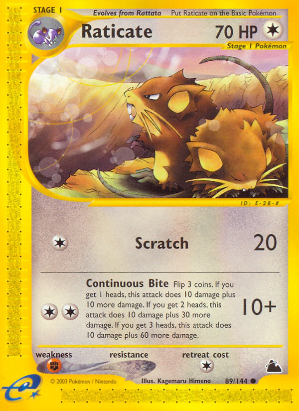 Raticate 89/144 Skyridge