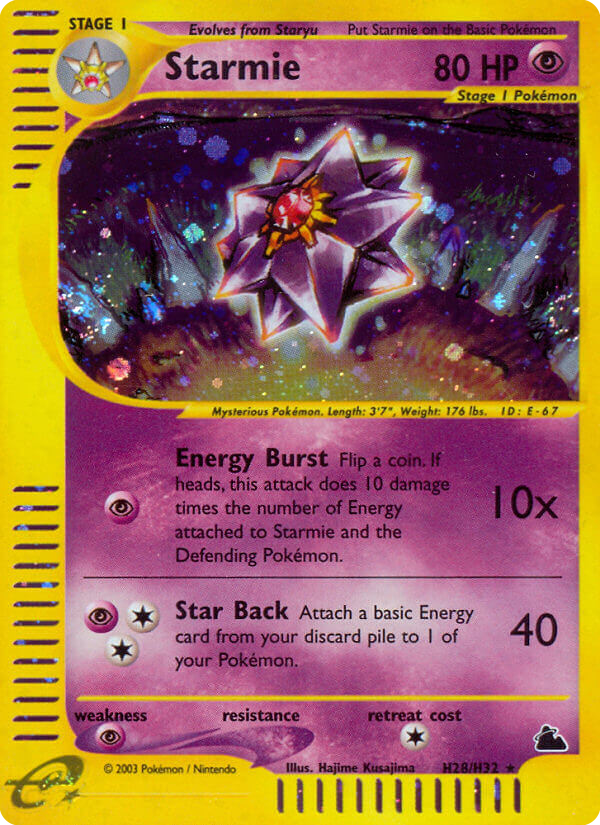 Starmie H28/H32 Skyridge