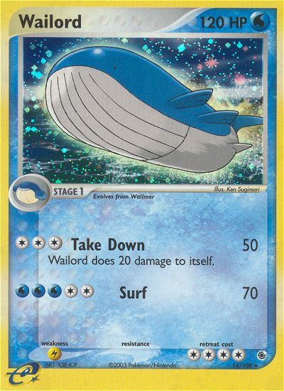 Wailord 14/109 Ruby & Sapphire