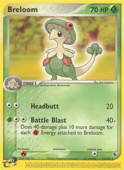 Breloom 16/109 Ruby & Sapphire
