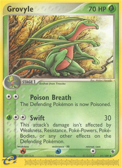 Grovyle 31/109 Ruby & Sapphire