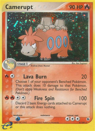 Camerupt 4/109 Ruby & Sapphire