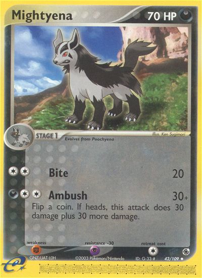 Mightyena 42/109 Ruby & Sapphire