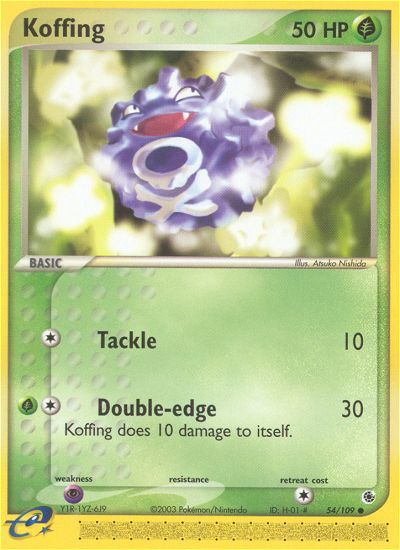 Koffing 54/109 Ruby & Sapphire